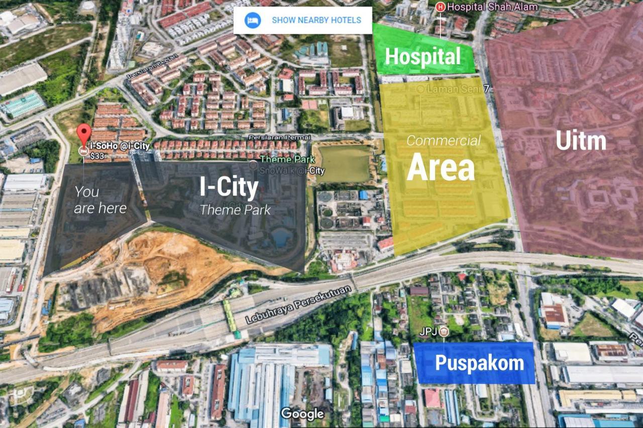 Sinar Rasa Homestay At I-Soho, I-City Σαχ Αλάμ Εξωτερικό φωτογραφία Location of I-City